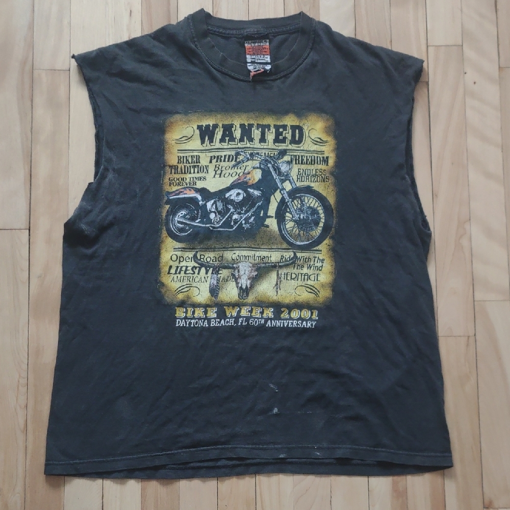 Hanes Black Graphic Tank Top